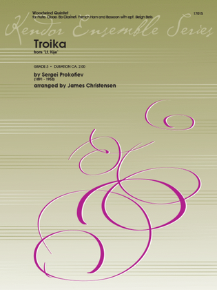 Book cover for Troika from 'Lt. Kije'