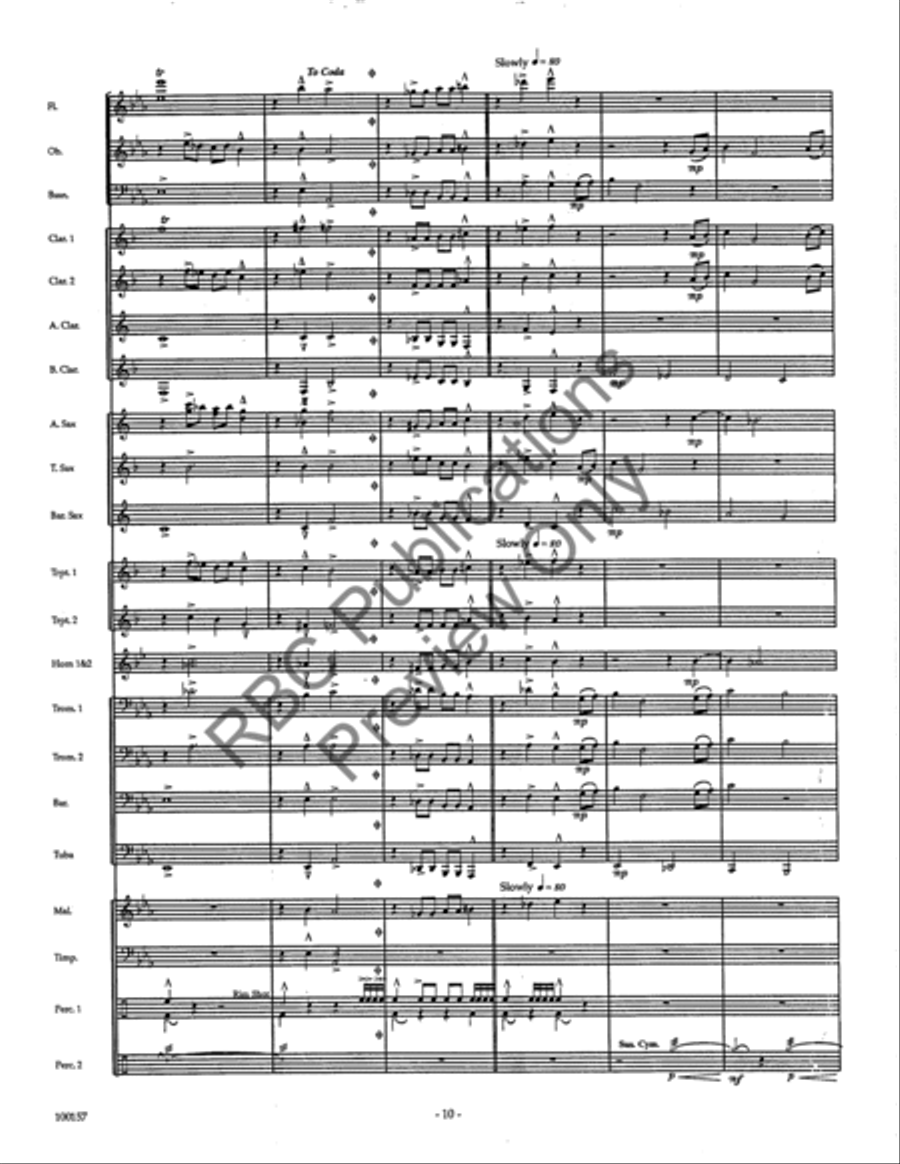 Dakota Morn (Score) Concert Band scores gallery preview page 12