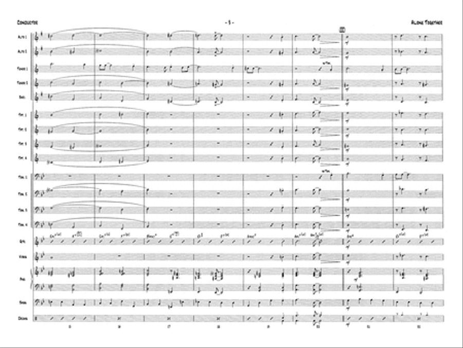 Alone Together: Score Alone Together: Score Jazz Ensemble scores gallery preview page 5