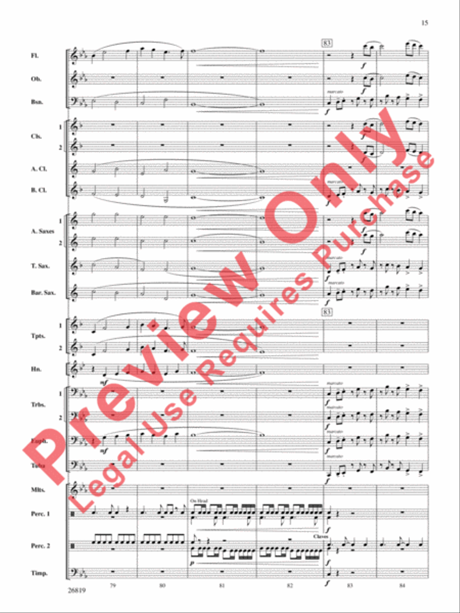 Algorhythms Concert Band scores gallery preview page 16