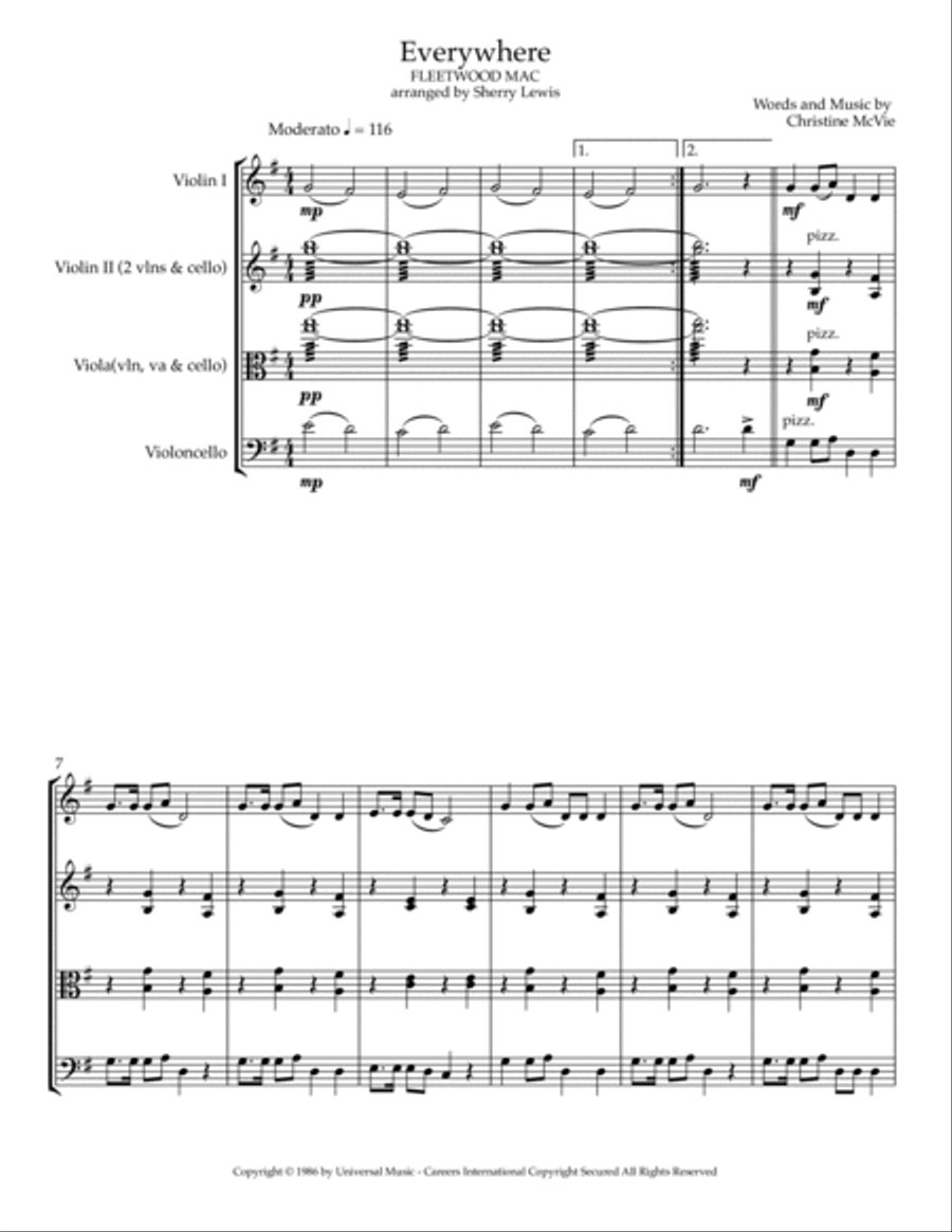 Everywhere Everywhere String Trio scores gallery preview page 3