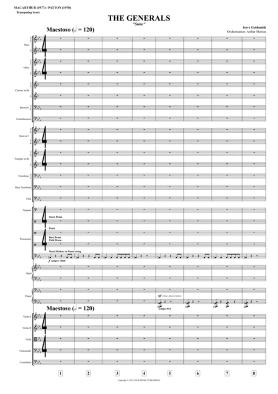General's Suite Macarthur Patton - Score Only Full Orchestra scores gallery preview page 3