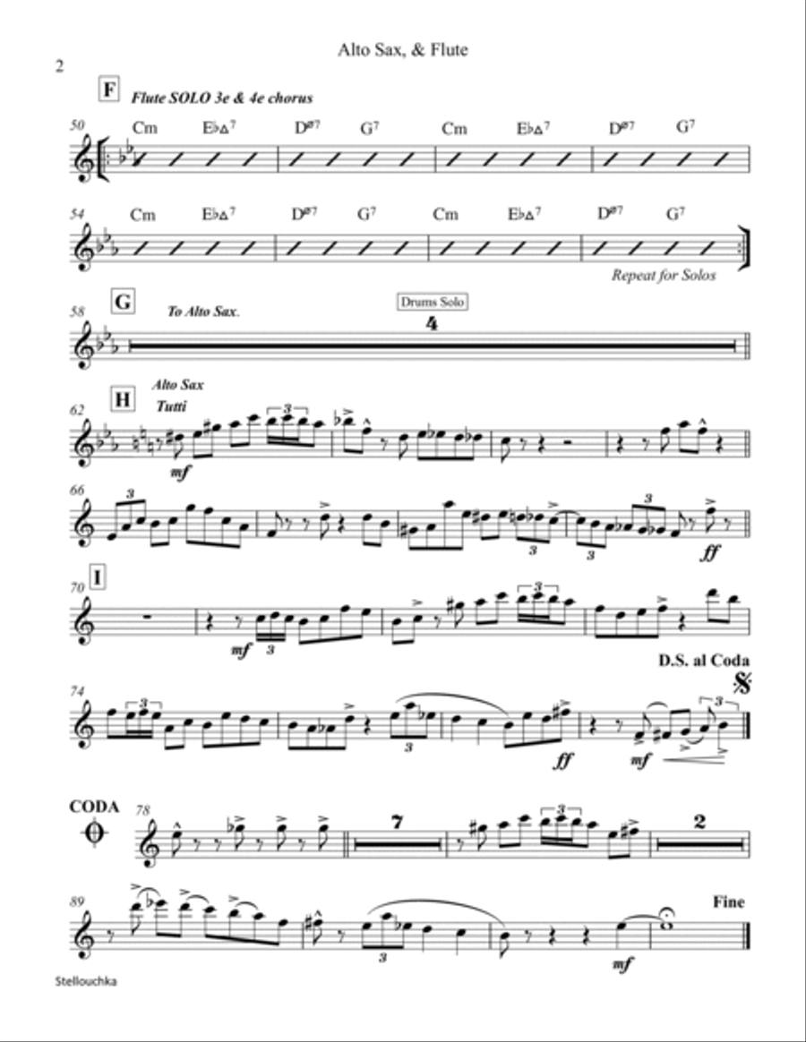 Stellouchka Jazz Ensemble scores gallery preview page 3