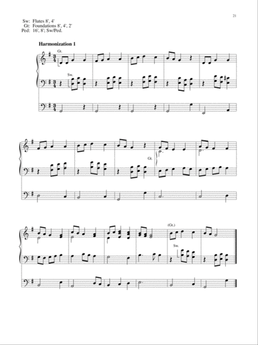 Wondrous Birth Seven Hymn Settings for Organ Organ Solo scores gallery preview page 22