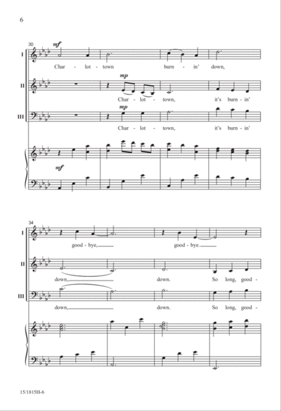 Charlottown Charlottown 3-Part scores gallery preview page 6