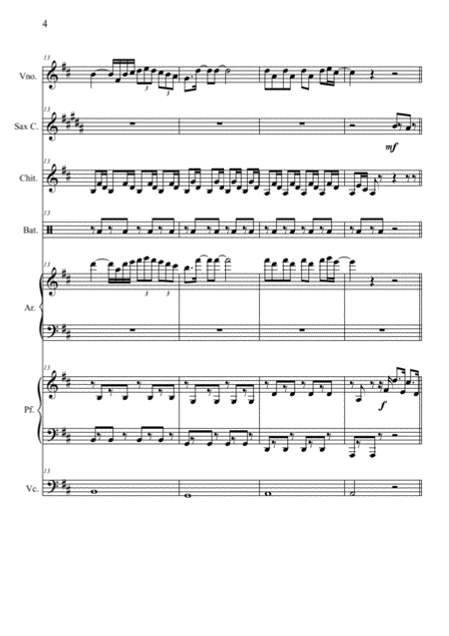 Despacito Despacito Large Ensemble scores gallery preview page 4