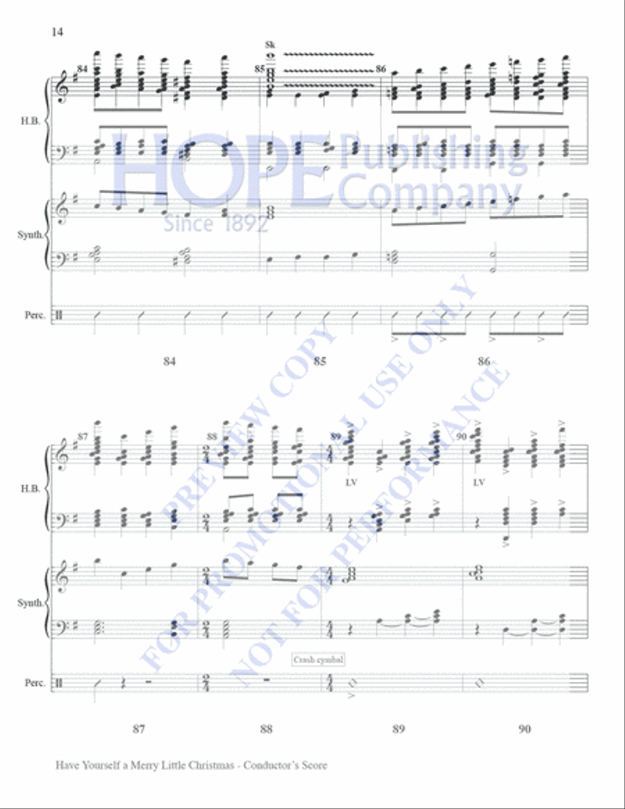 Have Yourself A Merry Little Christmas Set of Parts scores gallery preview page 14