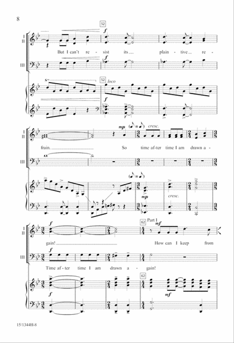 How Can I Stop Singing My Song? 3-Part scores gallery preview page 9