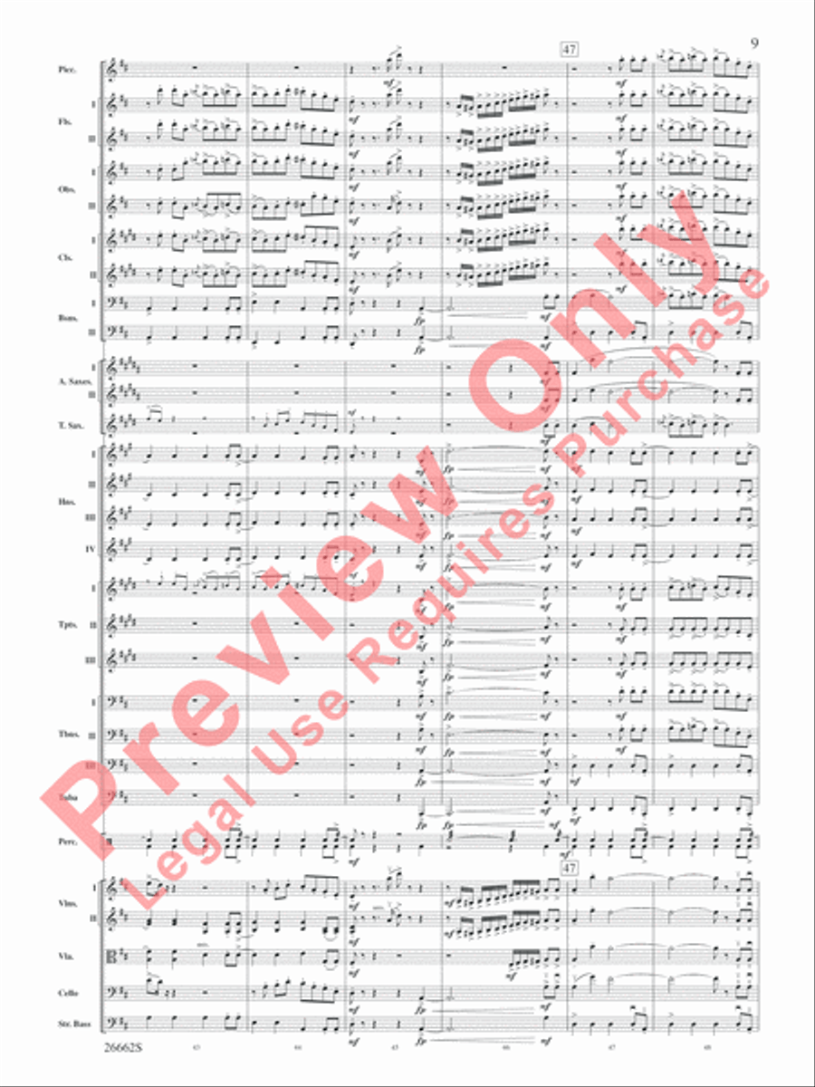 Blue Tango Blue Tango Full Orchestra scores gallery preview page 10