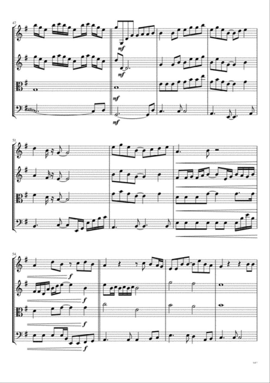 I Go Crazy String Quartet scores gallery preview page 6