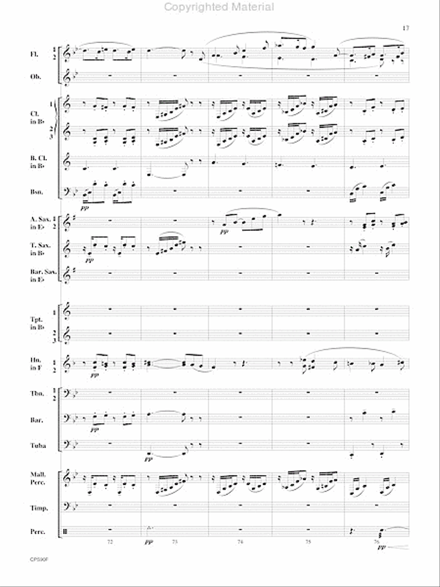 Sicilienne Sicilienne Concert Band scores gallery preview page 18
