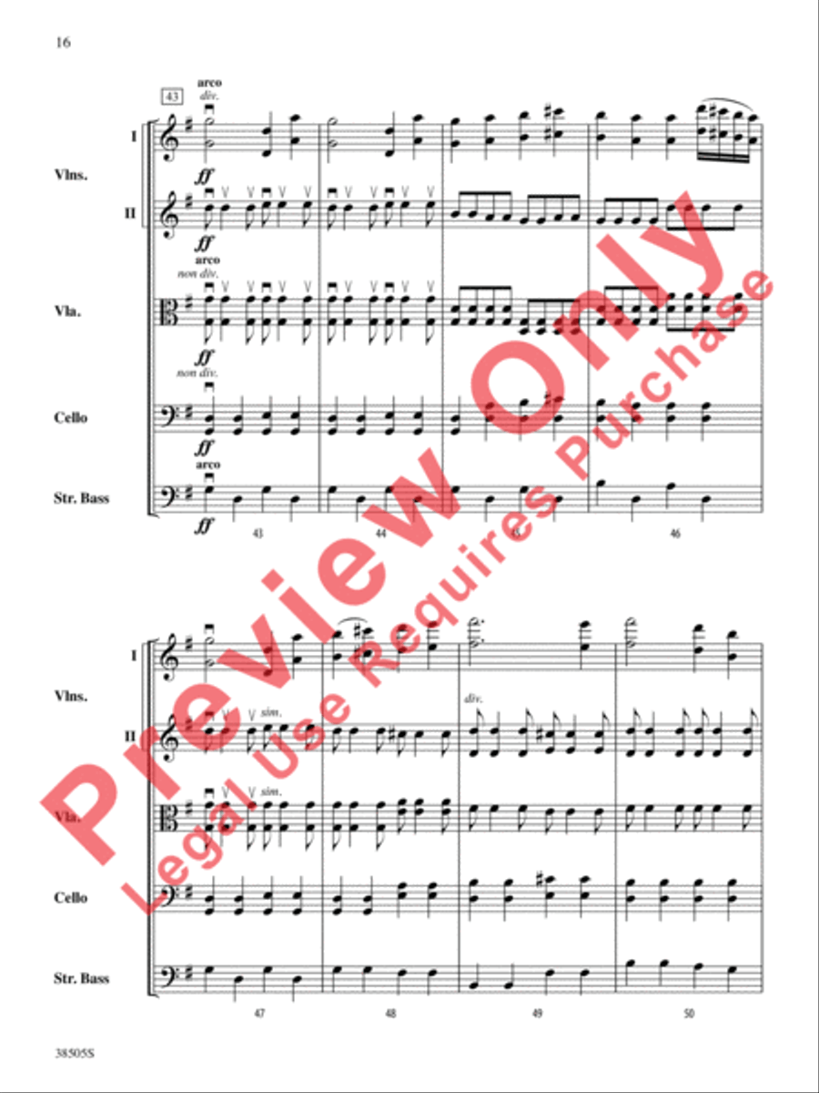 A Wisconsin Tableau String Orchestra scores gallery preview page 17