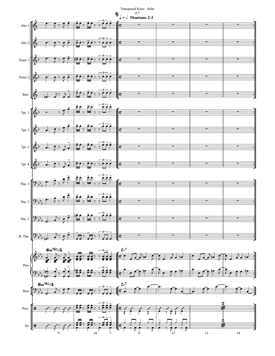 Solar Jazz Ensemble scores gallery preview page 4