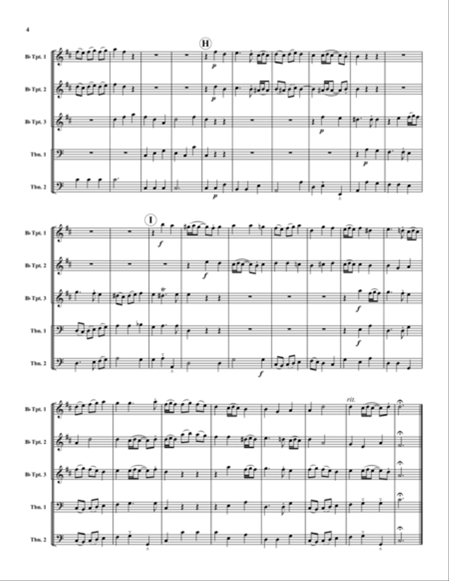 Psalm 150 Psalm 150 Brass Ensemble scores gallery preview page 4