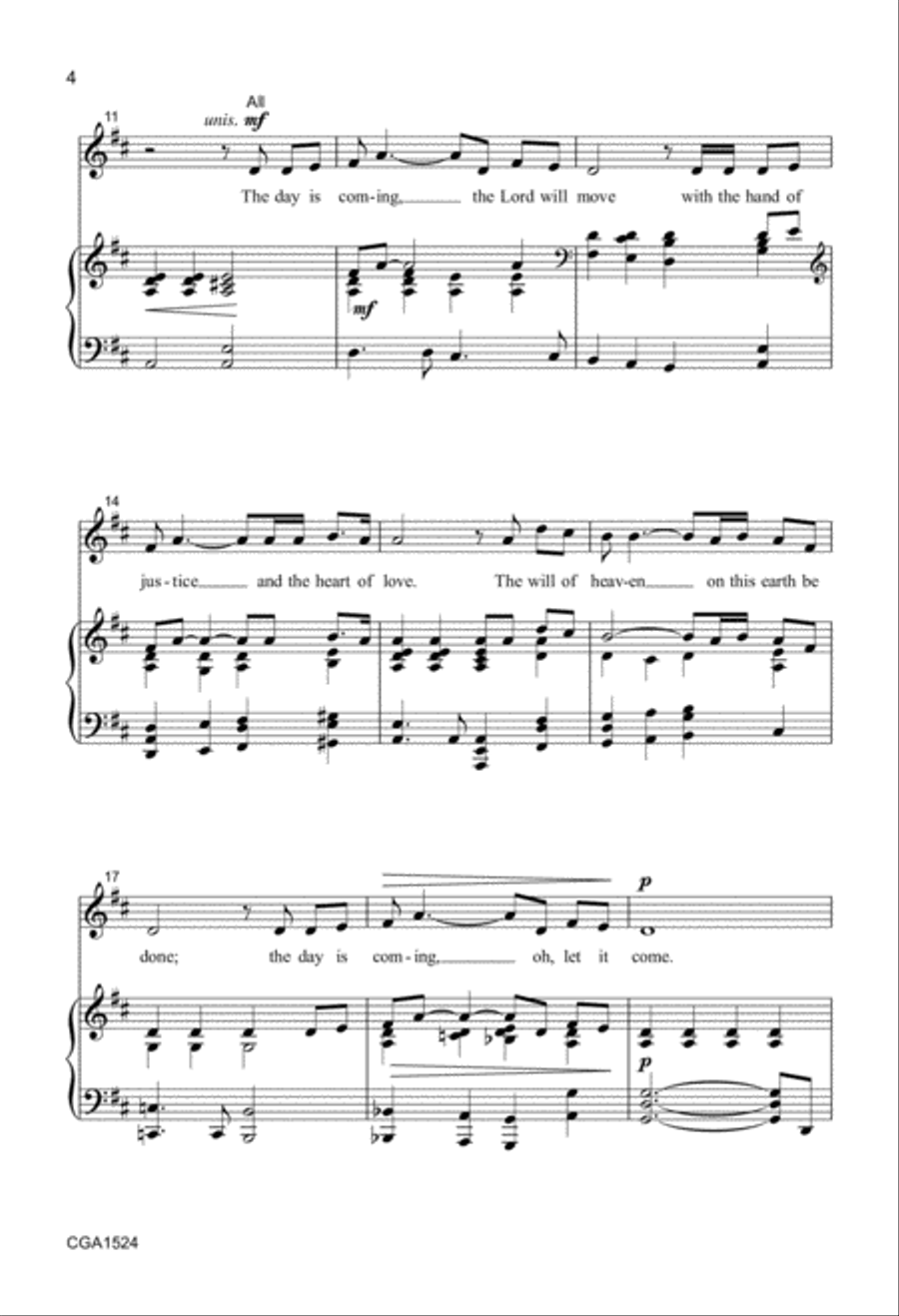The Day Is Coming The Day Is Coming 4-Part scores gallery preview page 3