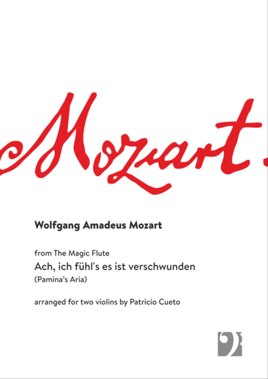 Ach, ich fühl's es ist verschwunden (for 2 Violins) Violin Solo scores gallery preview page 1