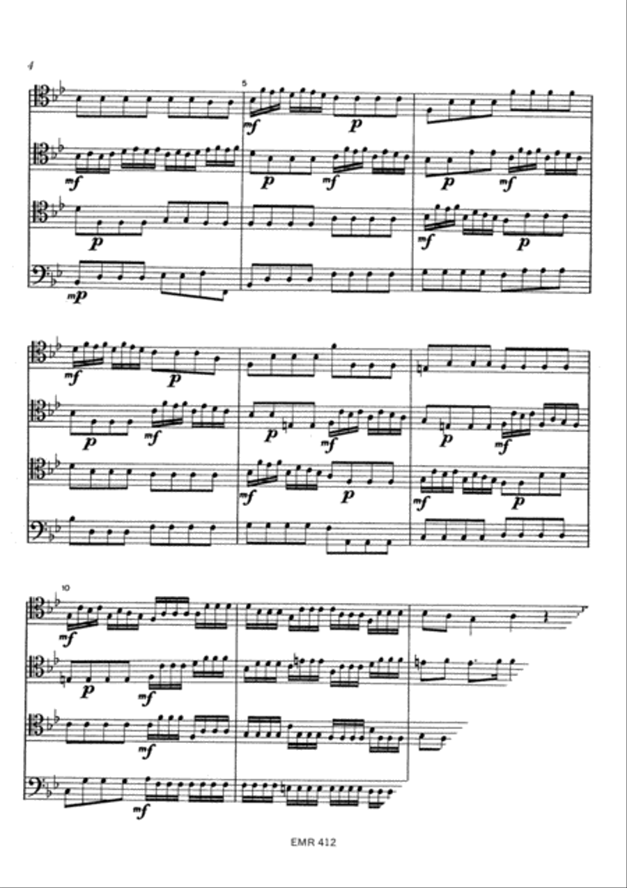 Concerto A 4 Trombone Quartet scores gallery preview page 4