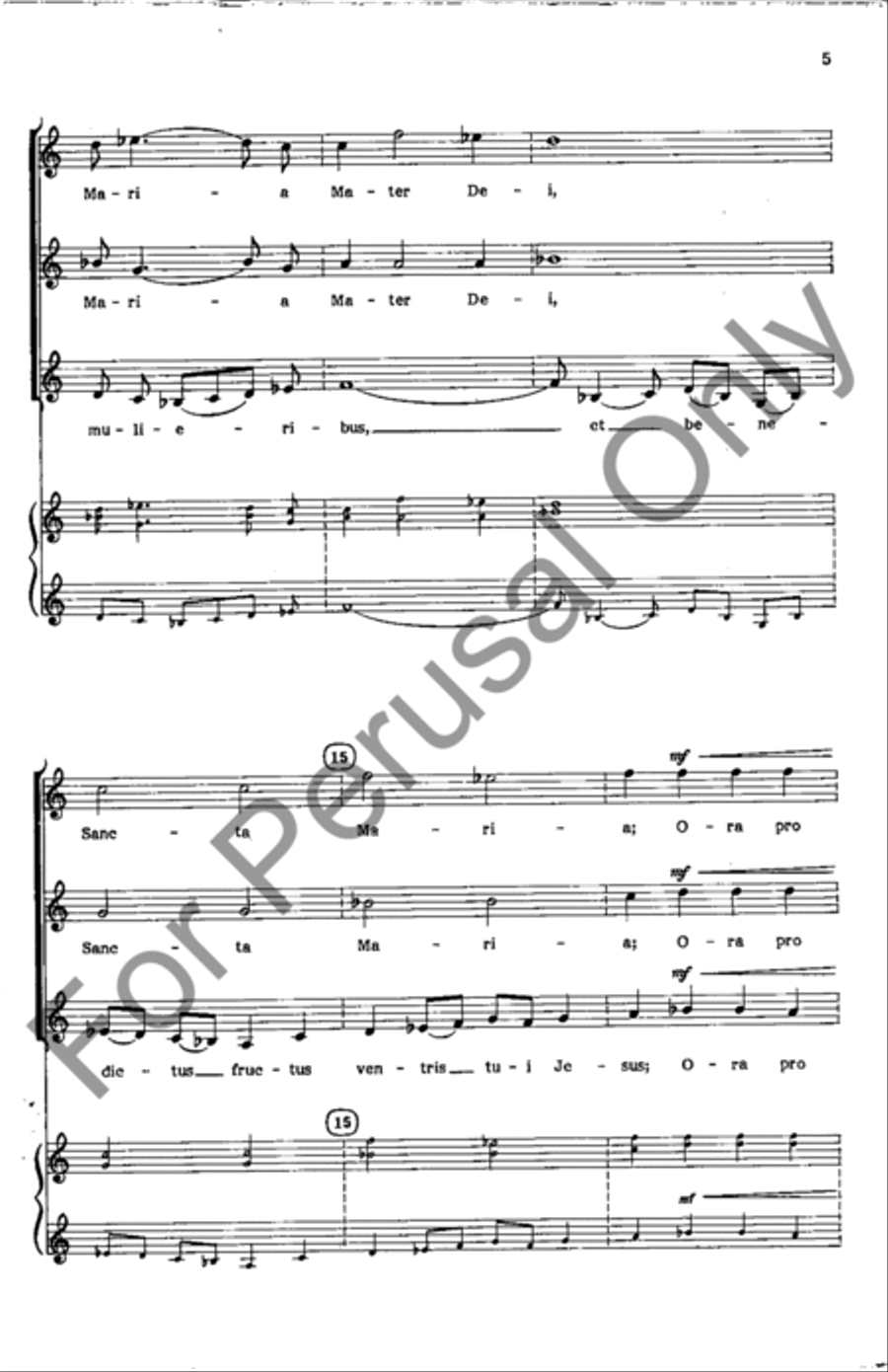 Ave Maria Ave Maria SSA scores gallery preview page 4