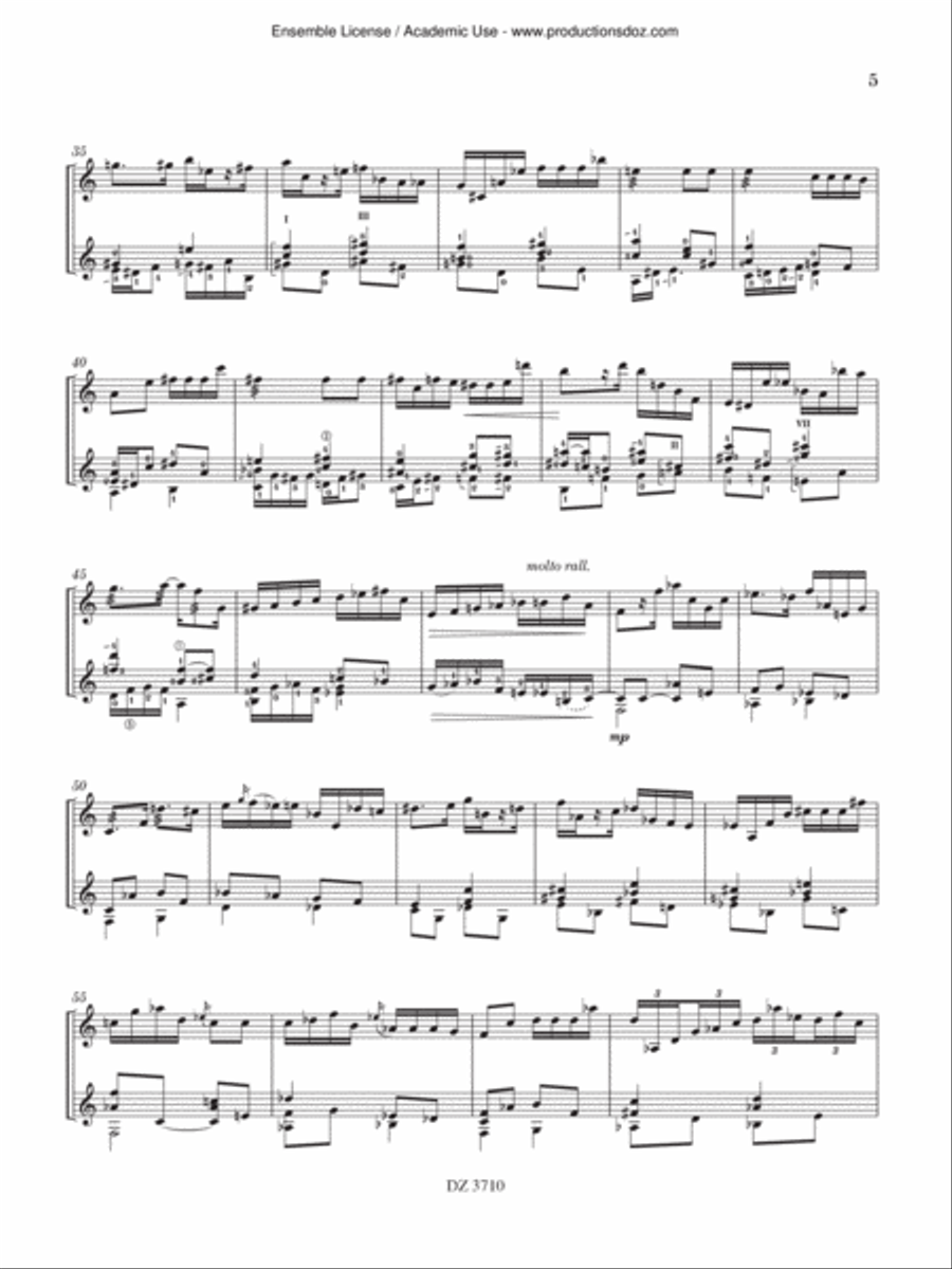 Sherwood Forest Classical Guitar scores gallery preview page 5
