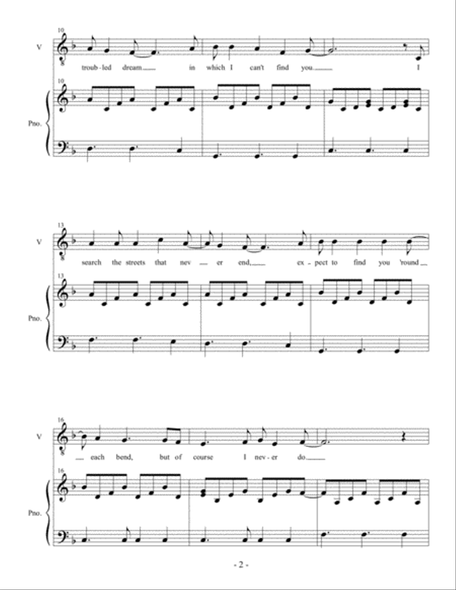 Till the Dark's Afraid of Me Piano scores gallery preview page 2