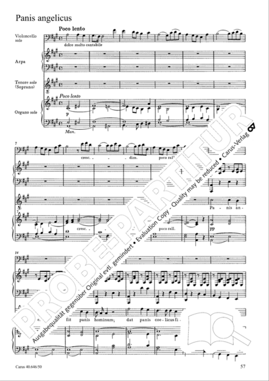 Mass in A major STB scores gallery preview page 59