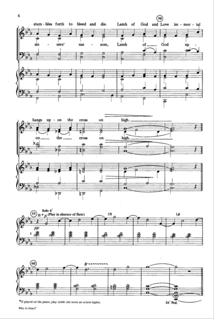 Who Is Jesus? Who Is Jesus? 4-Part scores gallery preview page 4