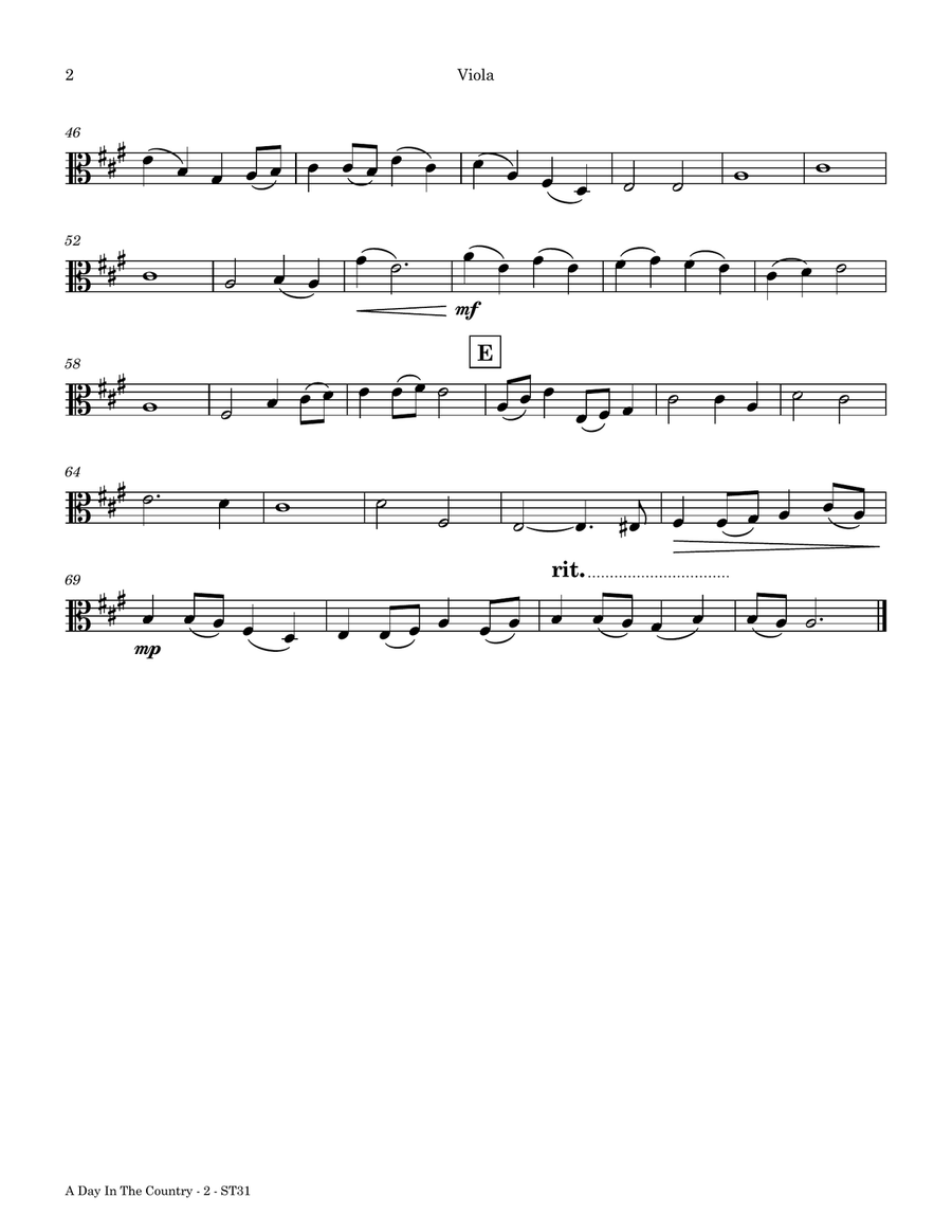 A Day In The Country A Day In The Country String Quartet scores gallery preview page 3