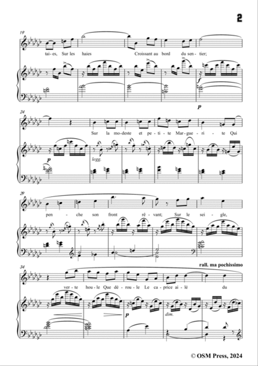 Paladilhe-La Libellule,in G flat Major Voice scores gallery preview page 3