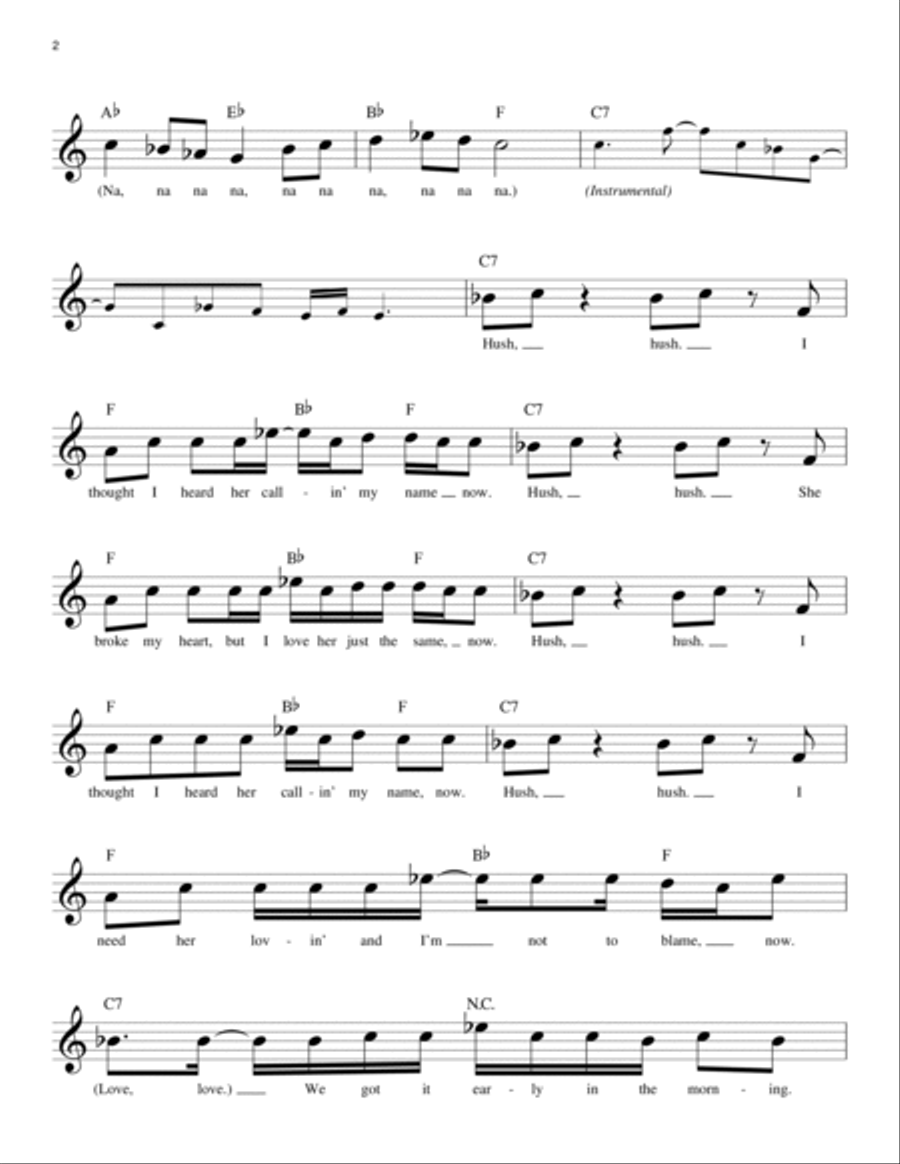 Hush Hush Piano scores gallery preview page 2
