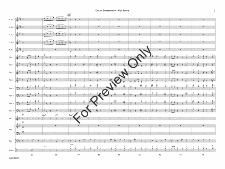 Out of Somewhere (Score) Out of Somewhere (Score) Jazz Ensemble scores gallery preview page 8