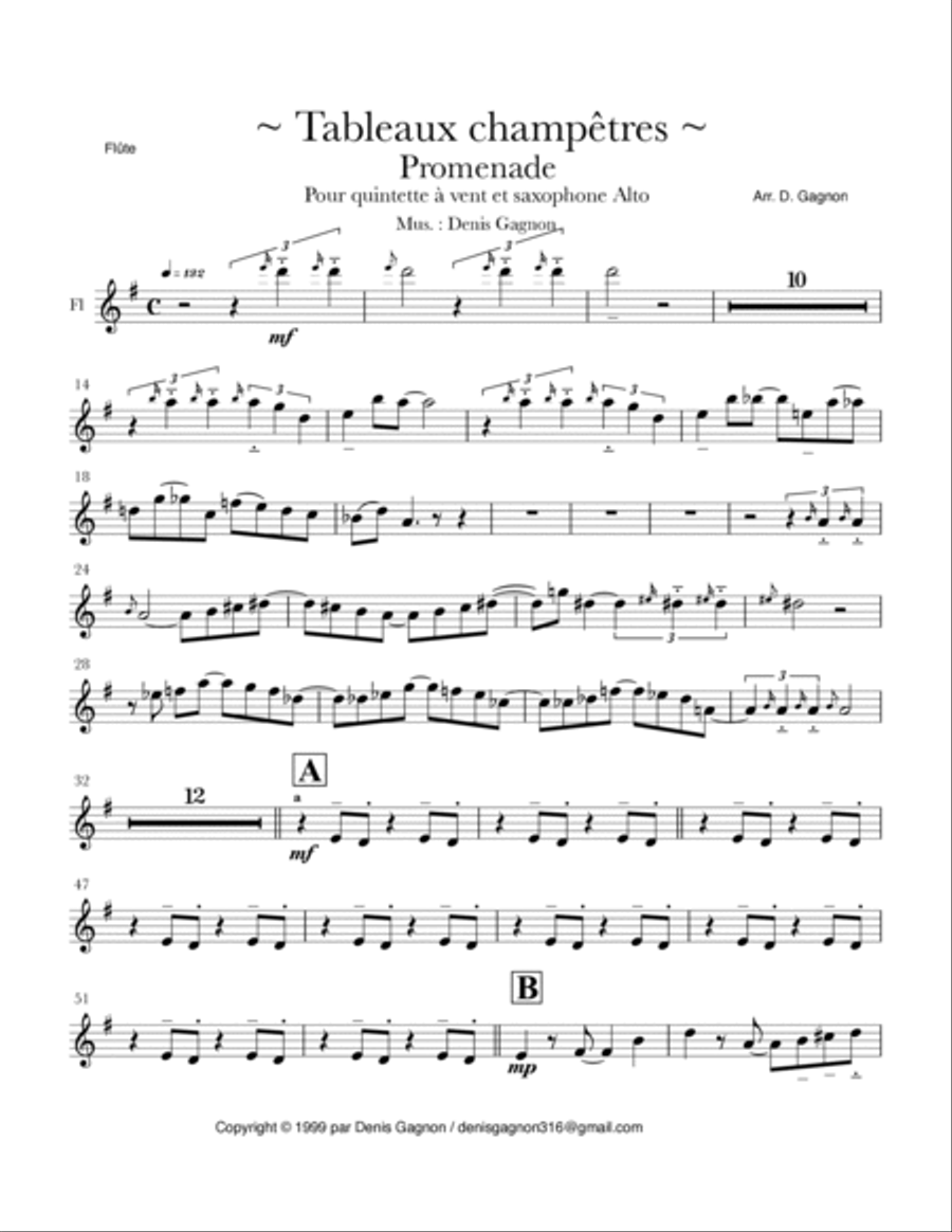 Promenade Promenade Woodwind Quintet scores gallery preview page 4