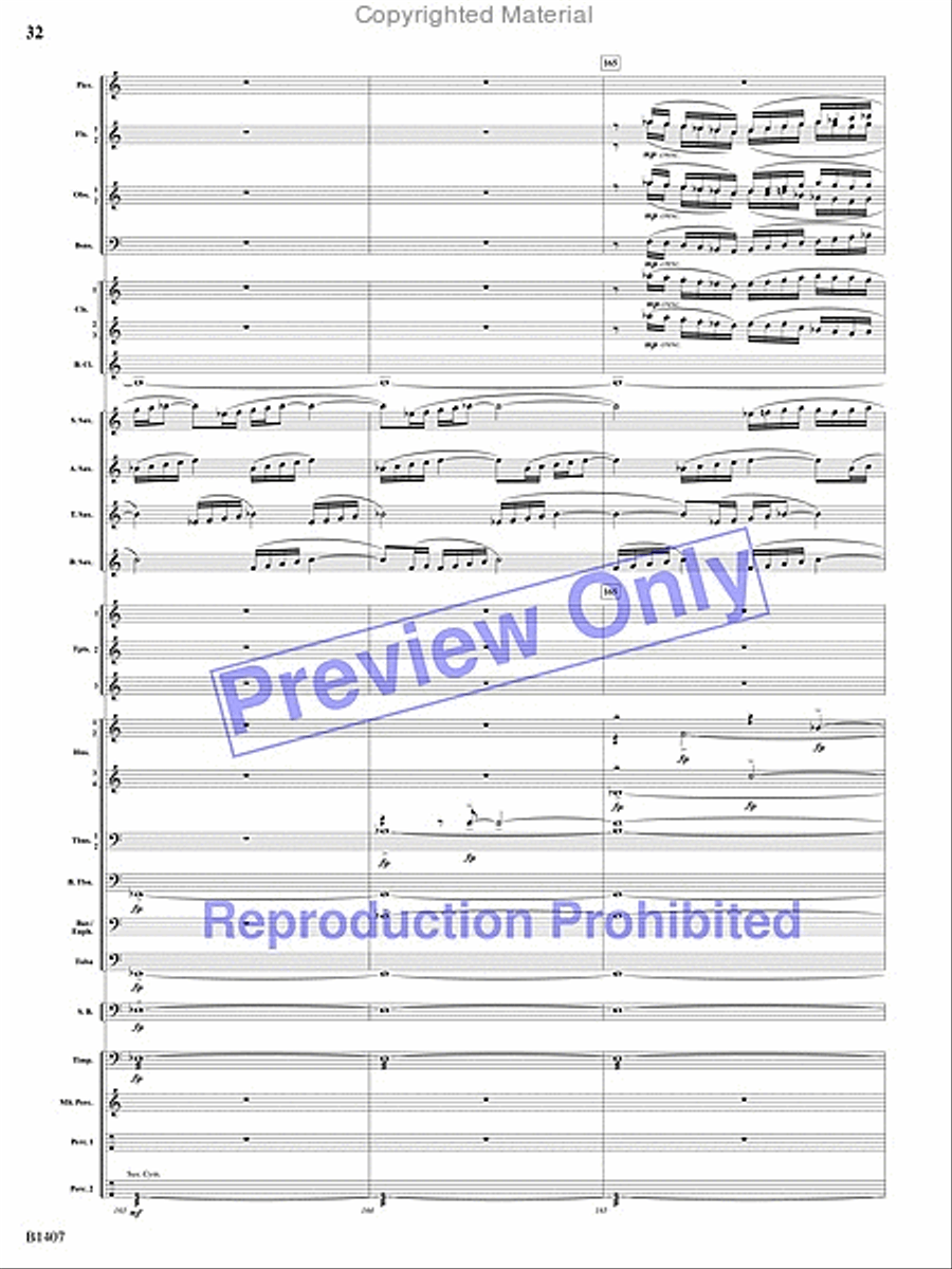 Antiphonal Fanfare Antiphonal Fanfare Concert Band scores gallery preview page 31