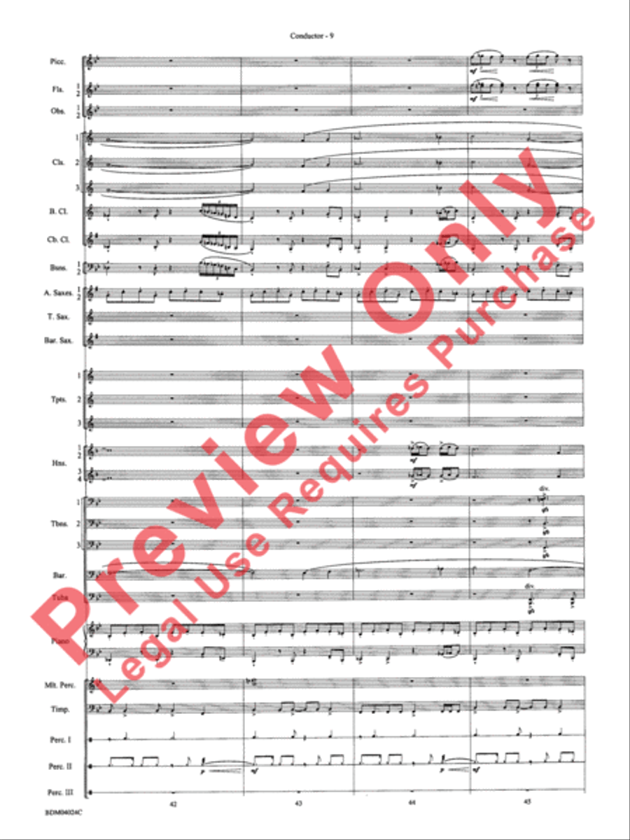 Ithaca (from The Odyssey (Symphony No. 2)) Concert Band scores gallery preview page 13