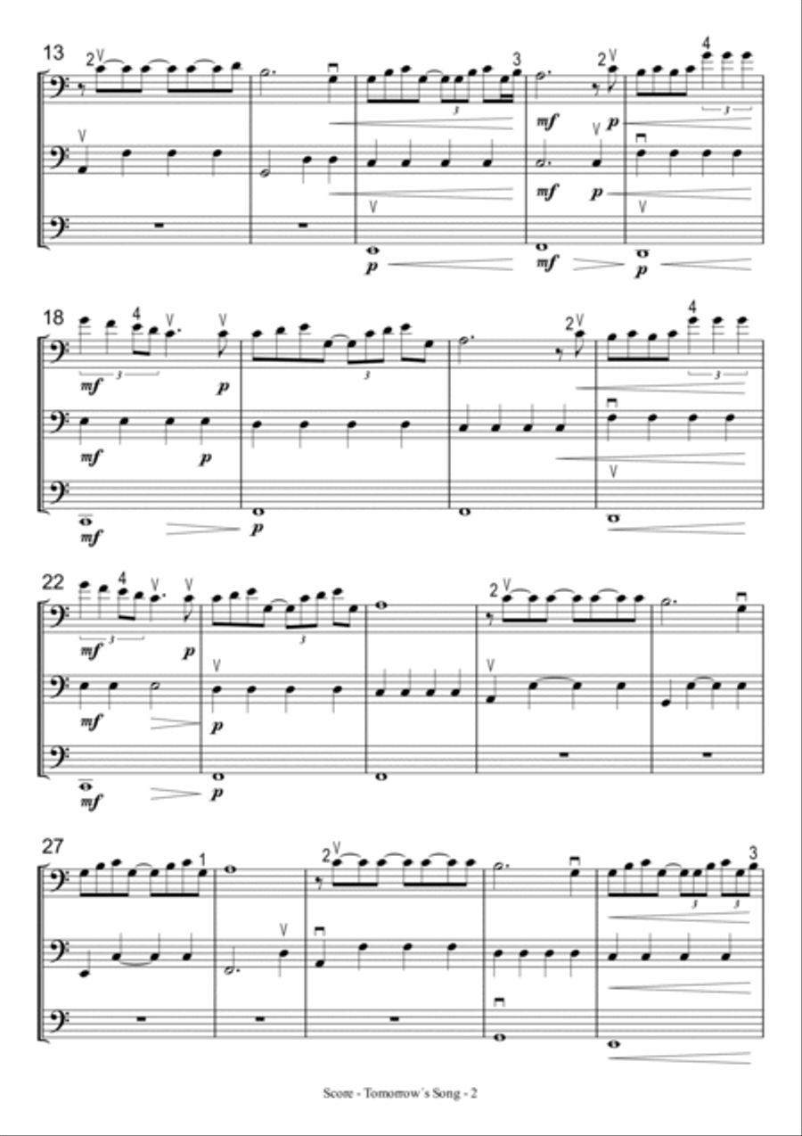 Tomorrow's Song Small Ensemble scores gallery preview page 2