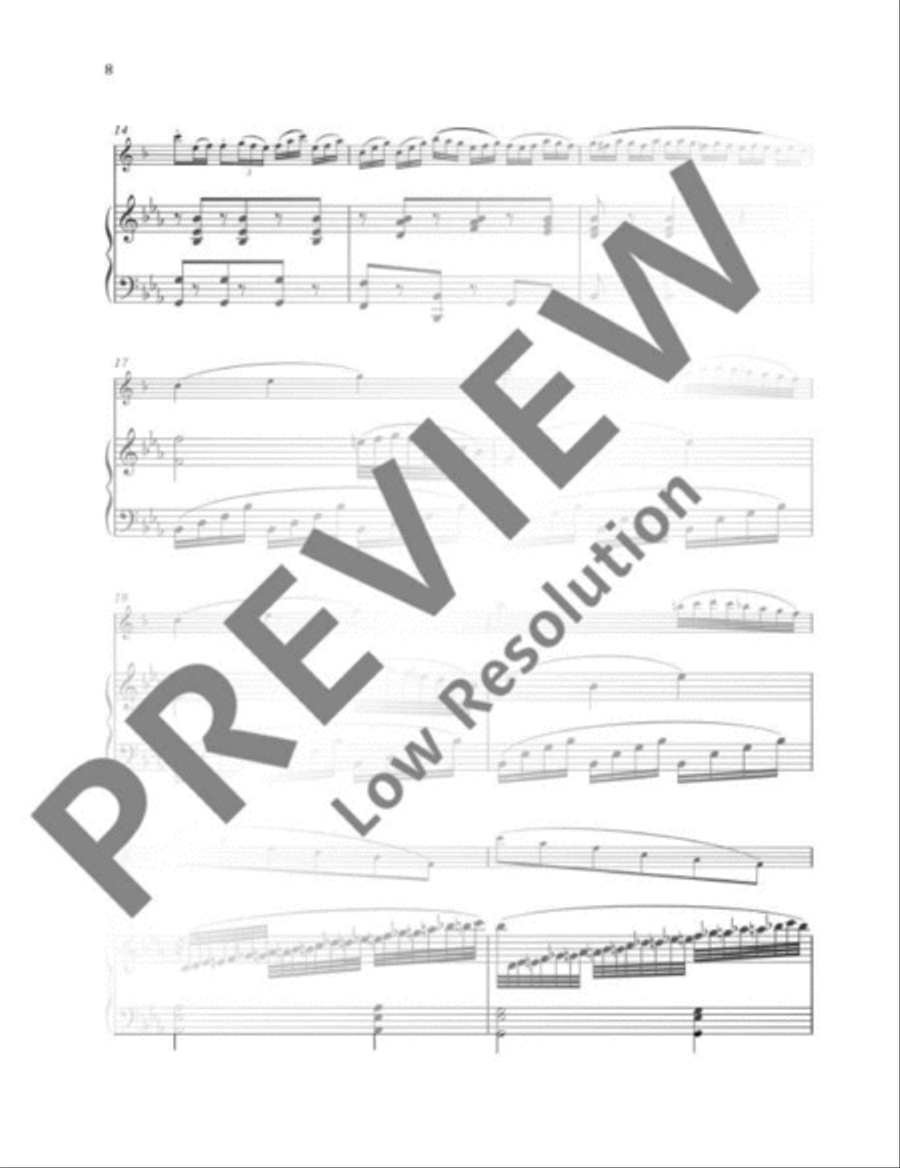 Larghetto Clarinet Solo scores gallery preview page 3