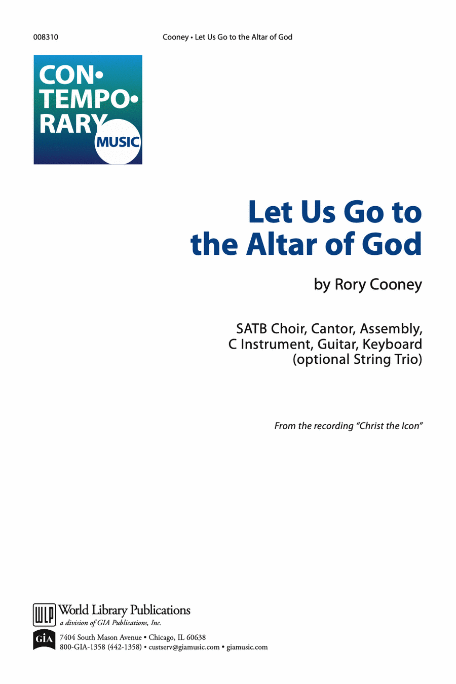 Let Us Go to the Altar of God 4-Part scores gallery preview page 1