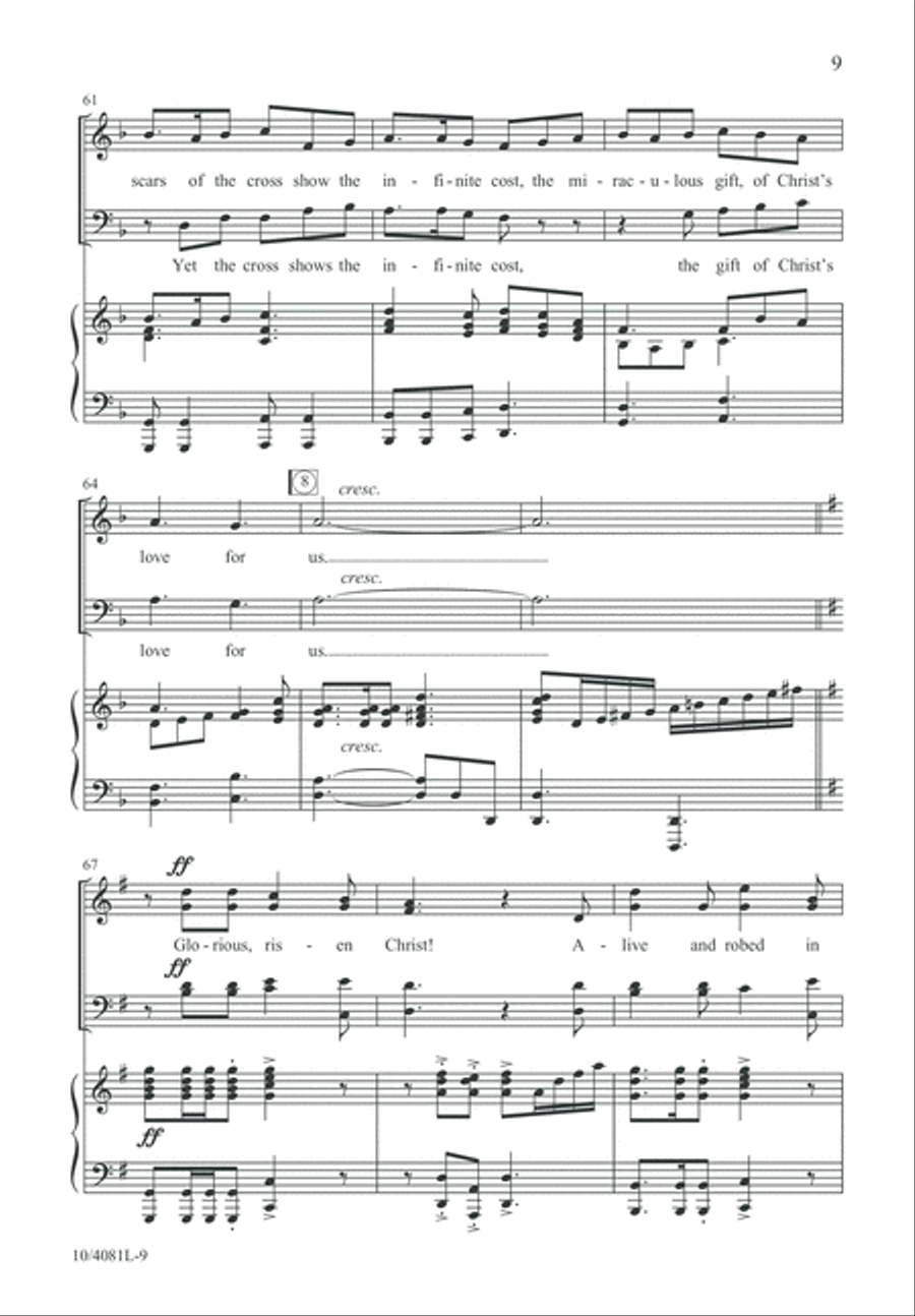 Glorious, Risen Christ! Glorious, Risen Christ! 4-Part scores gallery preview page 10