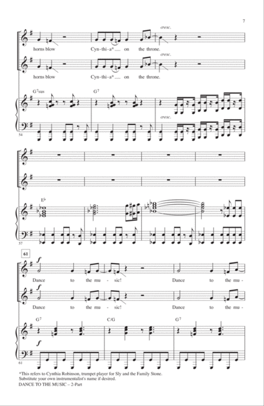 Dance To The Music 2-Part scores gallery preview page 6