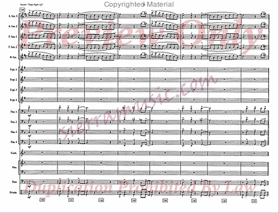 Step Right Up Big Band scores gallery preview page 18