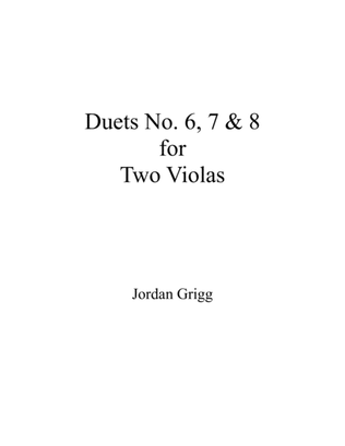 Book cover for Duets No.6, 7 and 8 for Two Violas