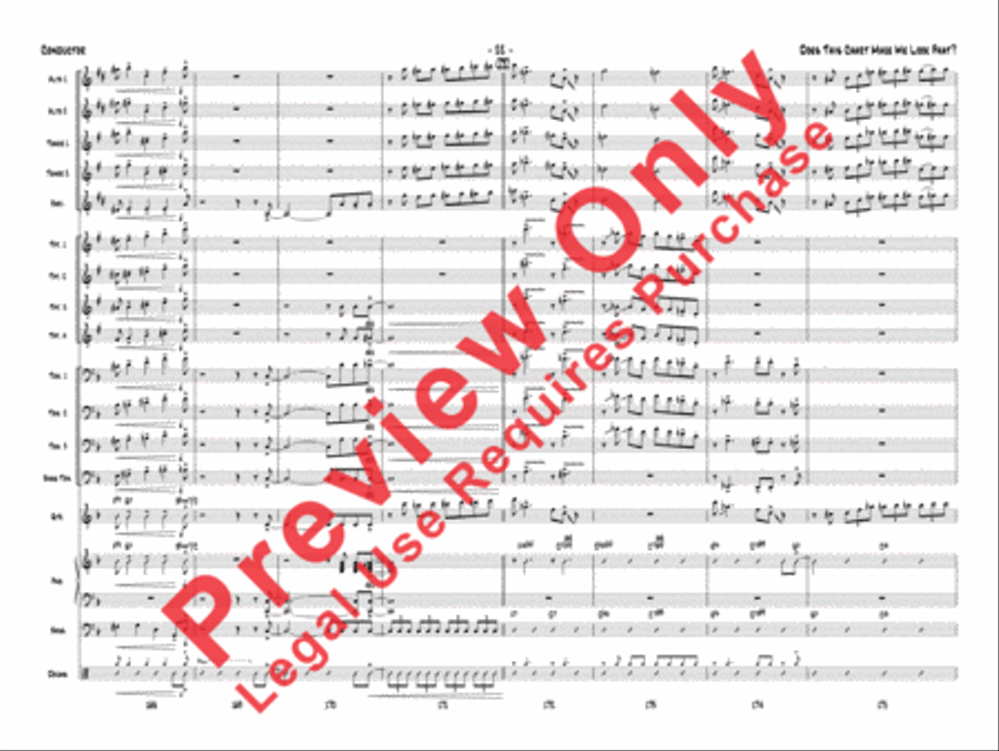 Does This Chart Make Me Look Phat? Jazz Ensemble scores gallery preview page 43