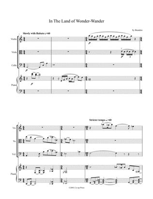 In The Land of Wonder-Wander for Piano Quartet