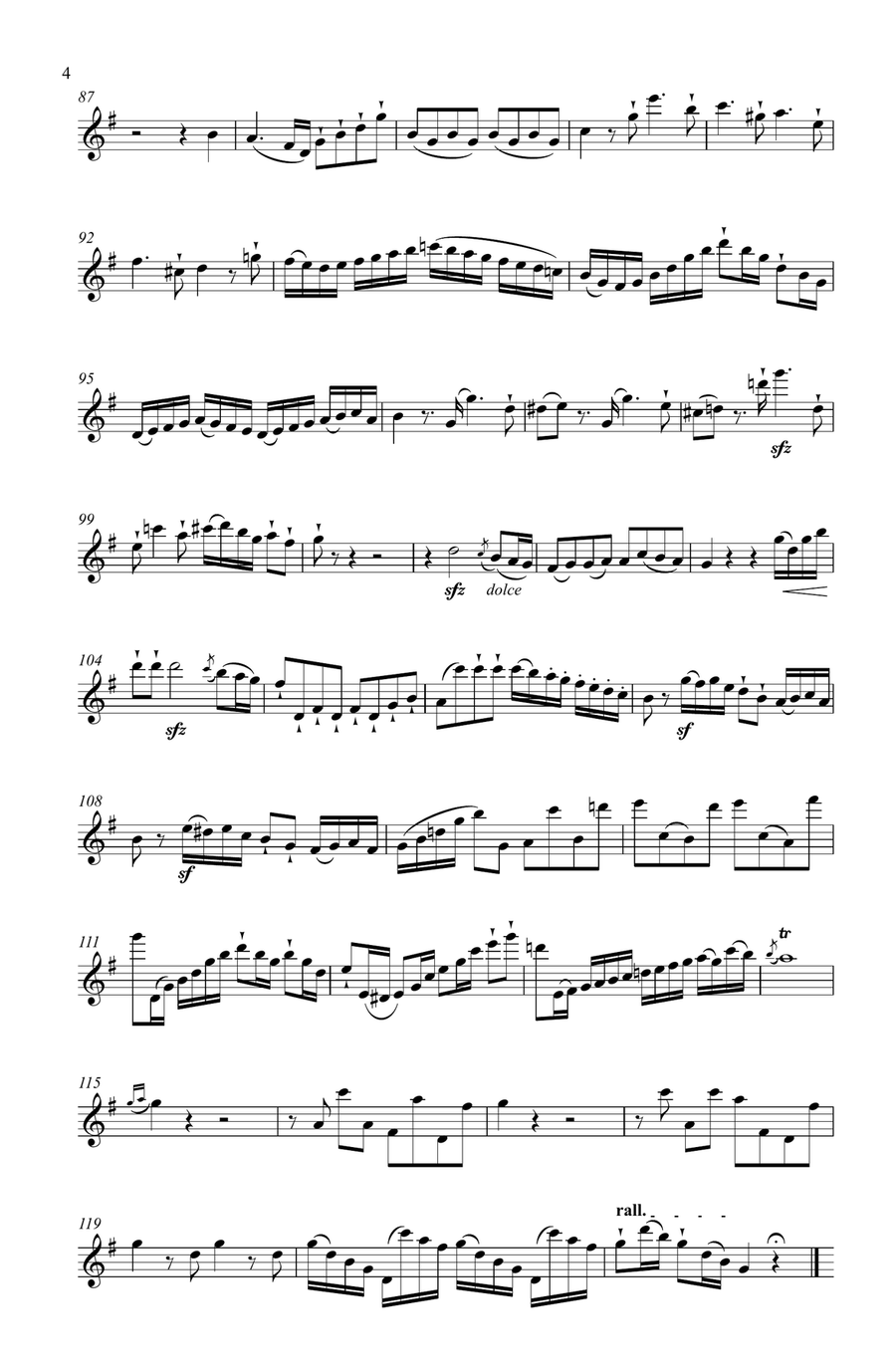 Hoffmeister Duet for Flute & Violin in G Hoffmeister Duet for Flute & Violin in G Flute scores gallery preview page 5