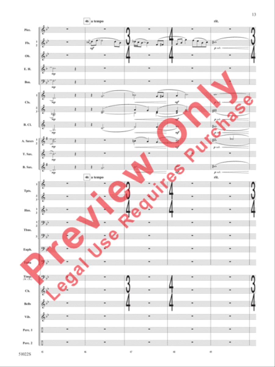 How Sweet the Sound How Sweet the Sound Concert Band scores gallery preview page 14