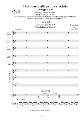 Book cover for Verdi "I Lombardi alla prima Crociat" (Act1-VII-VIII-IX) Solo voices, Chorus and Piano