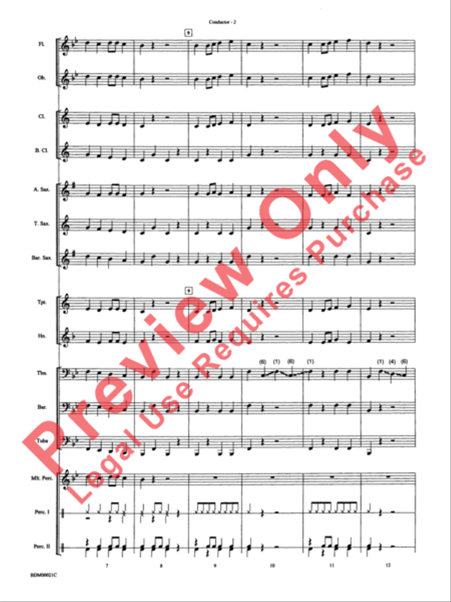 Slip and Slide Concert Band scores gallery preview page 5