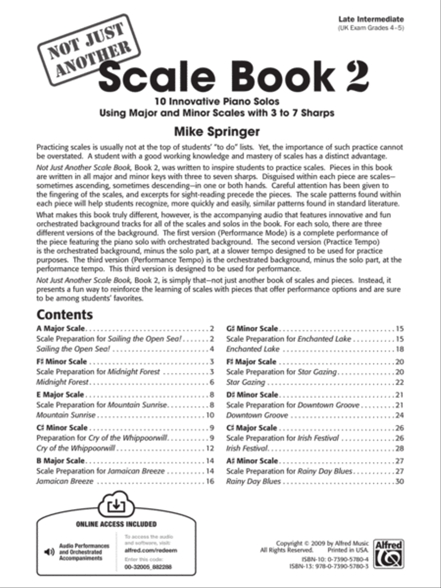 Not Just Another Scale Book, Book 2 Piano Method scores gallery preview page 2