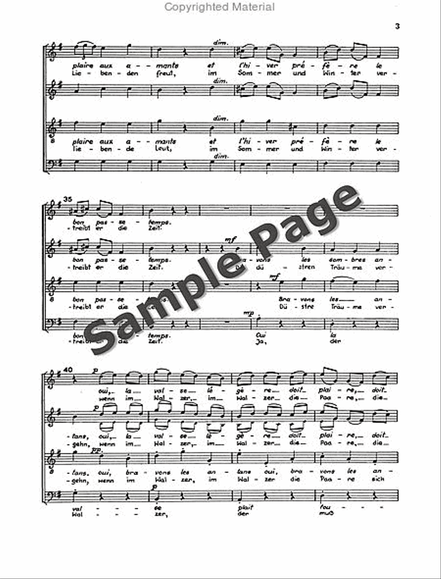 Waltz with Chorus 4-Part scores gallery preview page 4