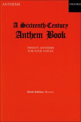 Book cover for A Sixteenth-Century Anthem Book