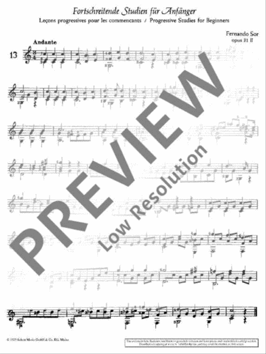 Progressive Studies for Beginners Classical Guitar scores gallery preview page 4